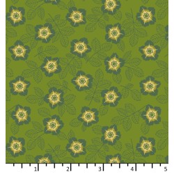 Tissu patchwork "Buttercup - Forest Green" - Of Old And New - EQP