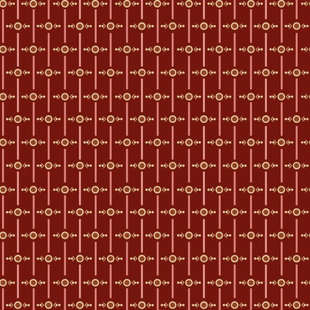 Tissu patchwork " Fast Forward - Cranberry Red " - Of Old And New - EQP