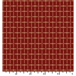 Tissu patchwork " Fast Forward - Cranberry Red " - Of Old And New - EQP