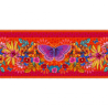 Bordure velours Papillon orange Odile Bailloeul 13 cm