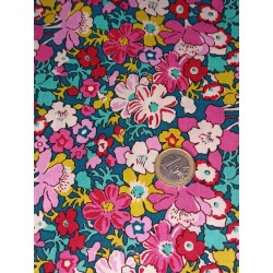 Tissu Liberty Lifestyle - Bloomsbury Collection - jardin fleuri 50 cm x laize