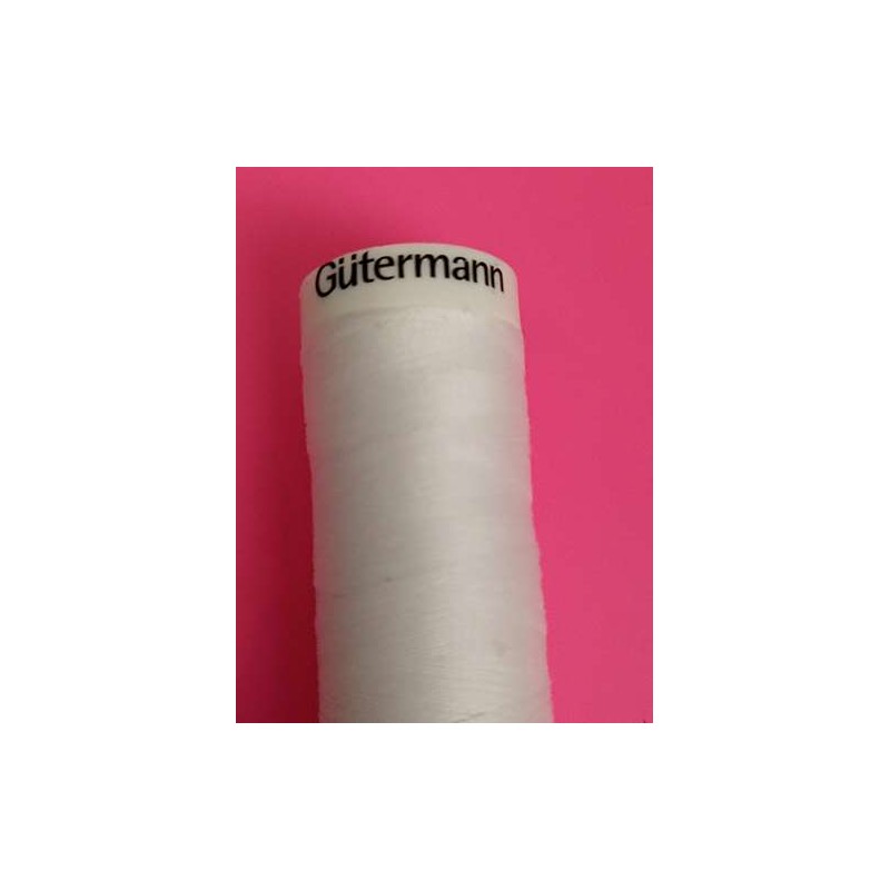 Gutermann bobine 500 m de fil à coudre - couleur 800 (blanc)