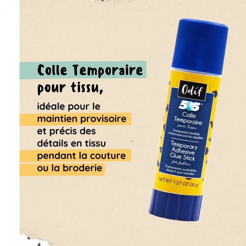 ODIF - Stick 505 Colle Temporaire pour tissu