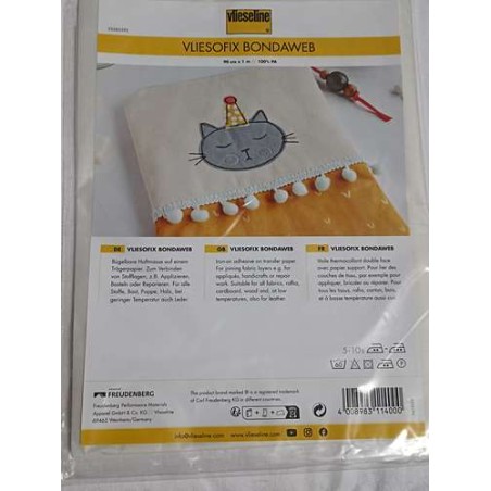 Vliesofix Vlieseline voile double face 90cmx1m