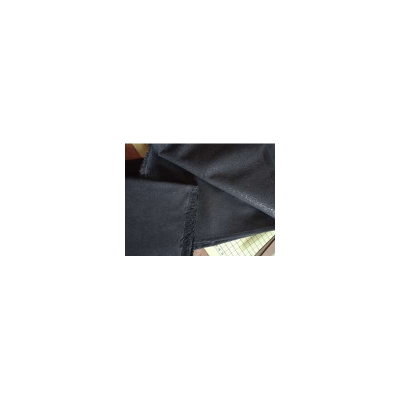 Thermocollant tissé moyen noir, vendu à partir de 30 cm