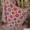 Kit CAL Flowers Forever UNICO : Couverture Fleurs Crochet de KATIA