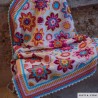Kit CAL Flowers Forever UNICO : Couverture Fleurs Crochet de KATIA