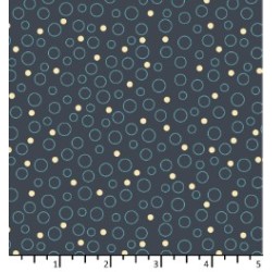 Tissu bulles bleu hivers de...