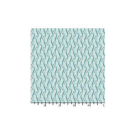 Tissu REGATTA bleu givré de chez EQP Textiles
