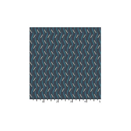 Tissu Régate bleu hivers de chez EQP Textiles