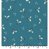 Tissu Hélices Bleu Pacifique de chez EQP Textiles