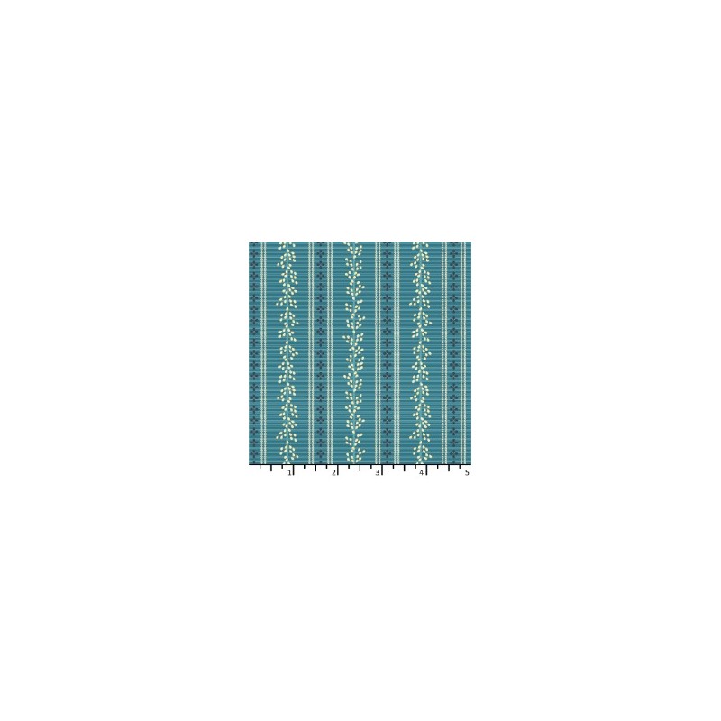 copy of Tissu Corail Bleu givré de chez EQP Textiles