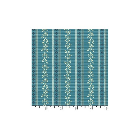 copy of Tissu Corail Bleu givré de chez EQP Textiles