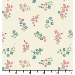 Tissu Myosotis écru de chez...