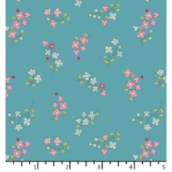 Tissu Myosotis bleu royal...
