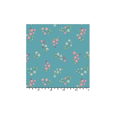 Tissu Myosotis bleu royal de chez EQP Textiles