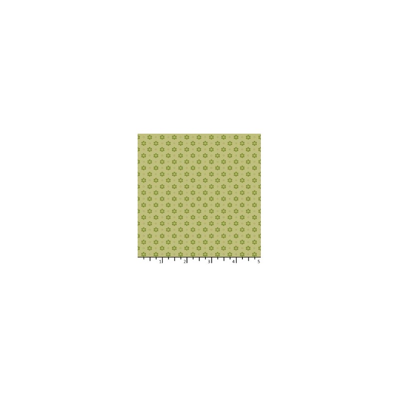 Tissu Garden patch vert clair olive de chez EQP Textiles