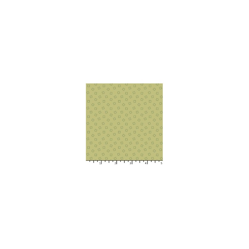 Tissu Cube vert olive de chez EQP Textiles