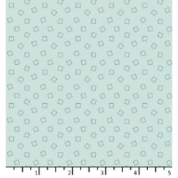 Tissu Cube bleu givré de...