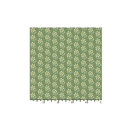 Tissu Pissenlit Vert émeraude de chez EQP Textiles